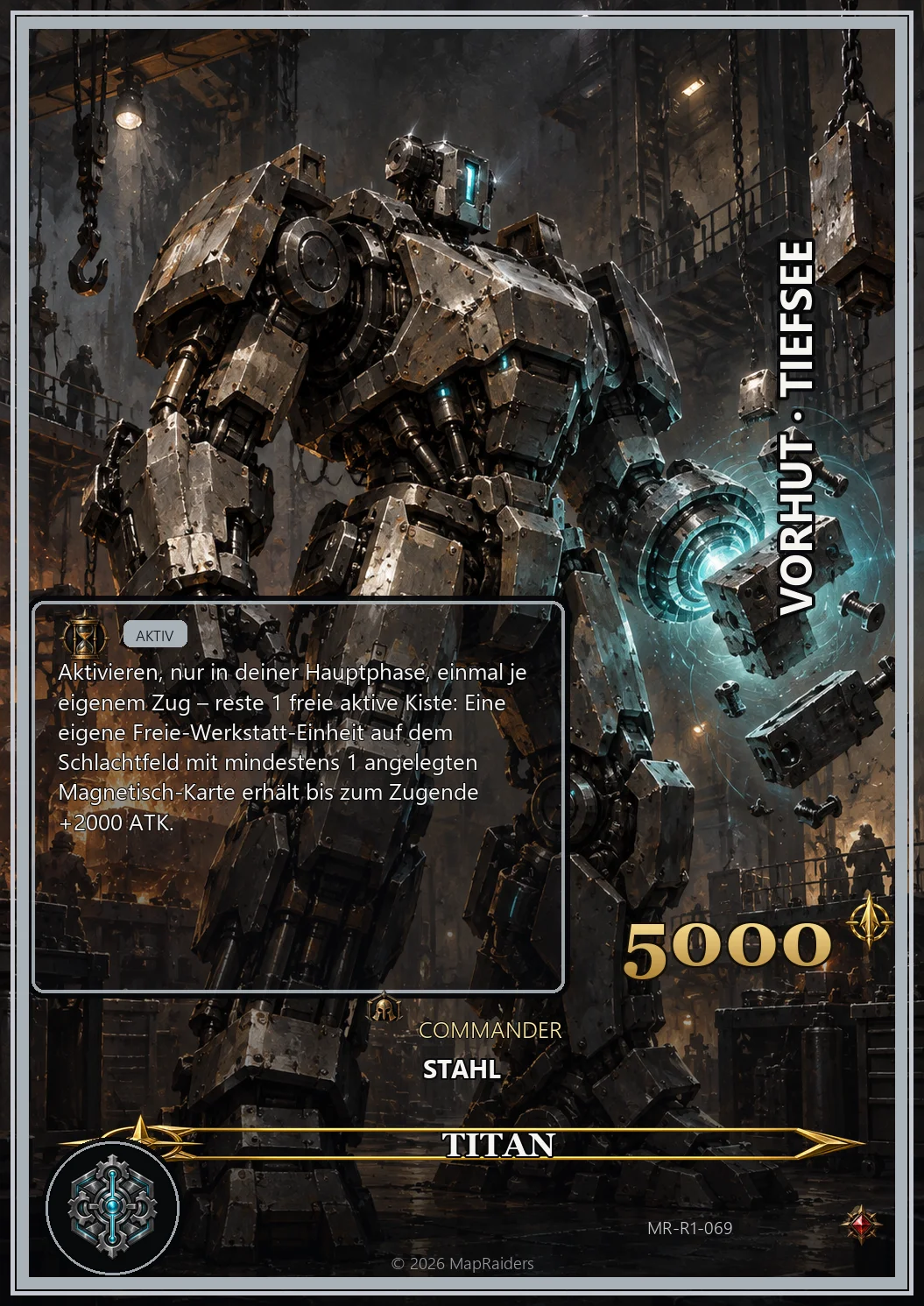 TITAN – The Iron Champion, Steel commander card