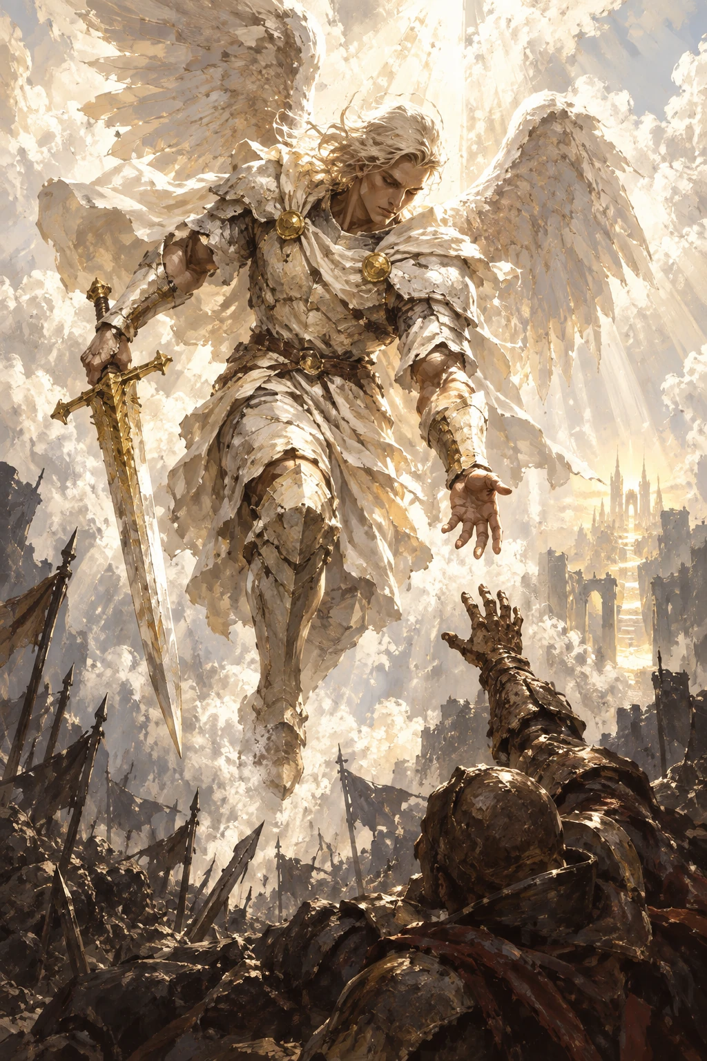 Archangel Gabriel, illustration for the Sky camp commander